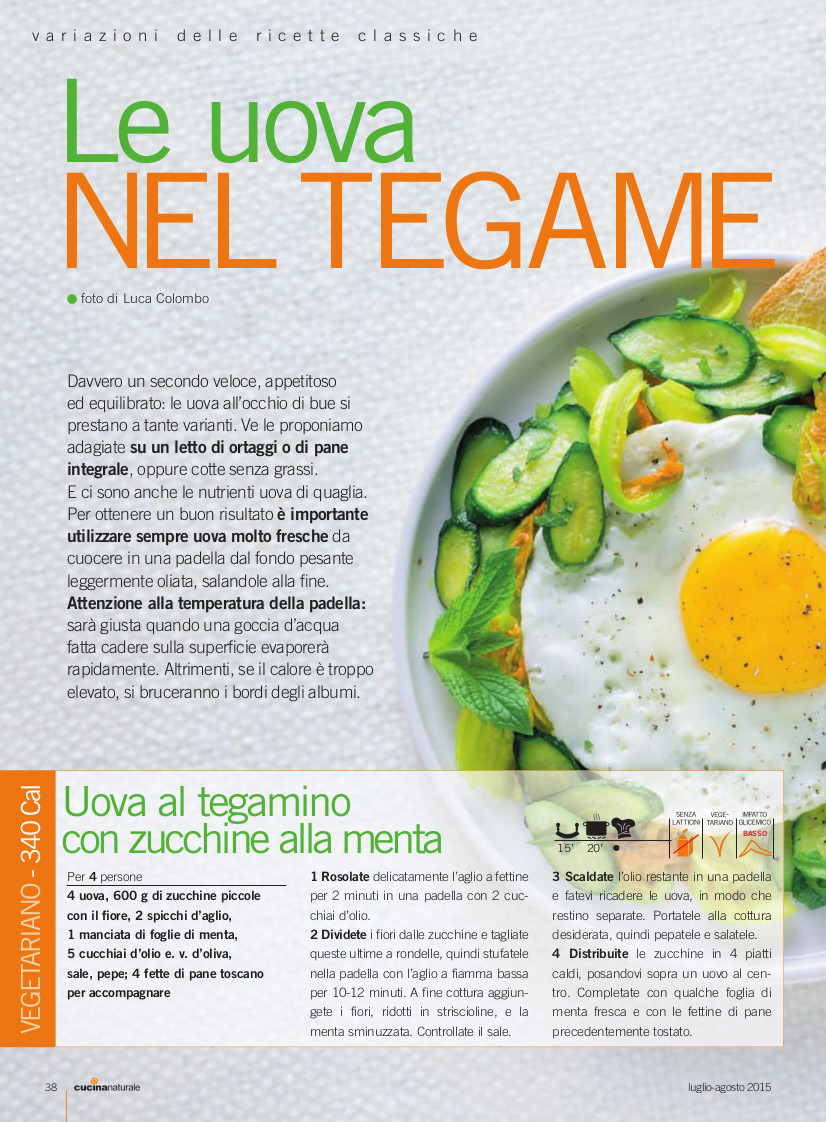 Uova nel tegame - Ricette equilibrate, ecologiche e gustose su Cucina Naturale, di Carla Barzanò